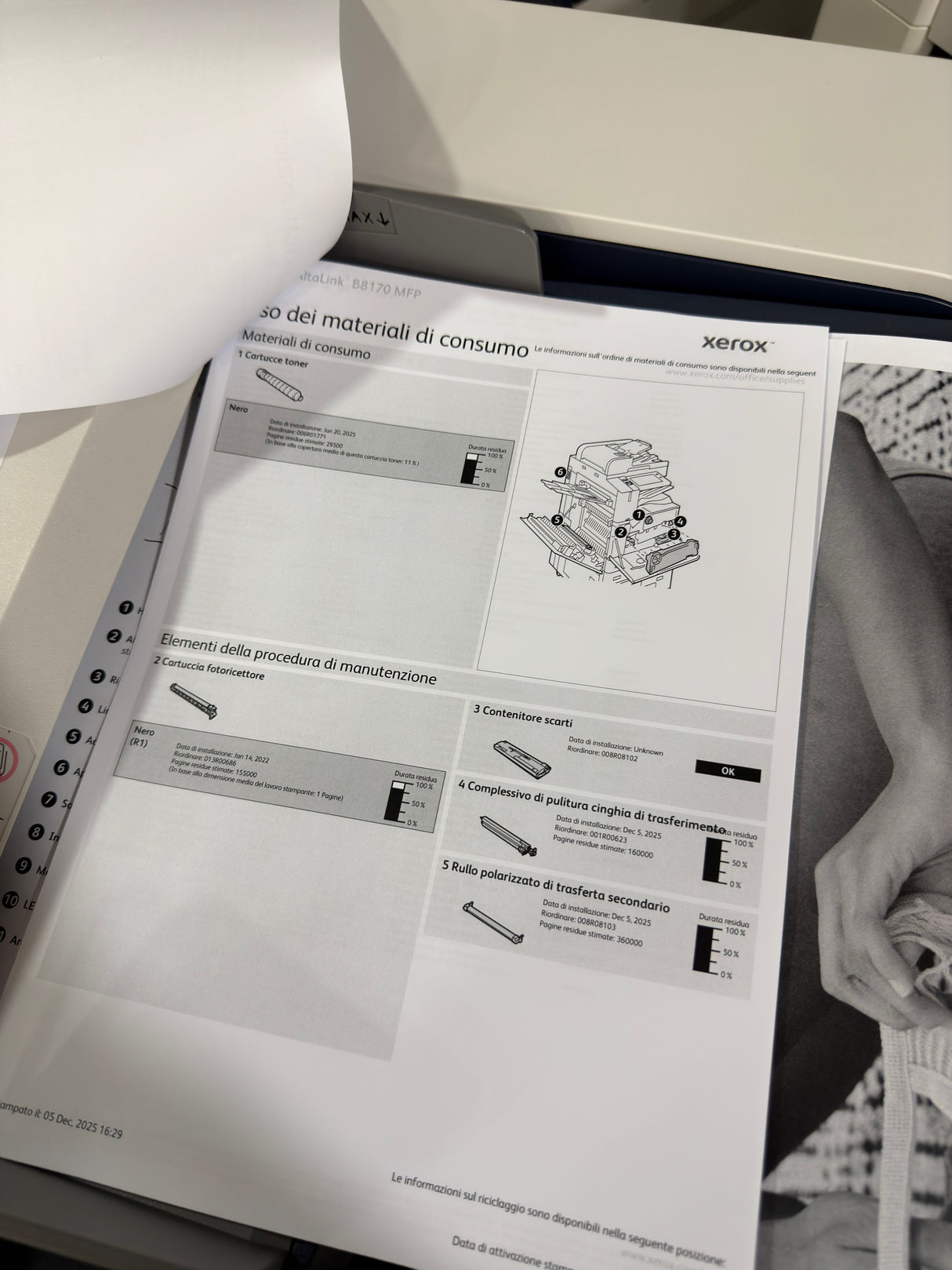 Stampante Multifunzione Bianco e Nero - Xerox® AltaLink™ B8170