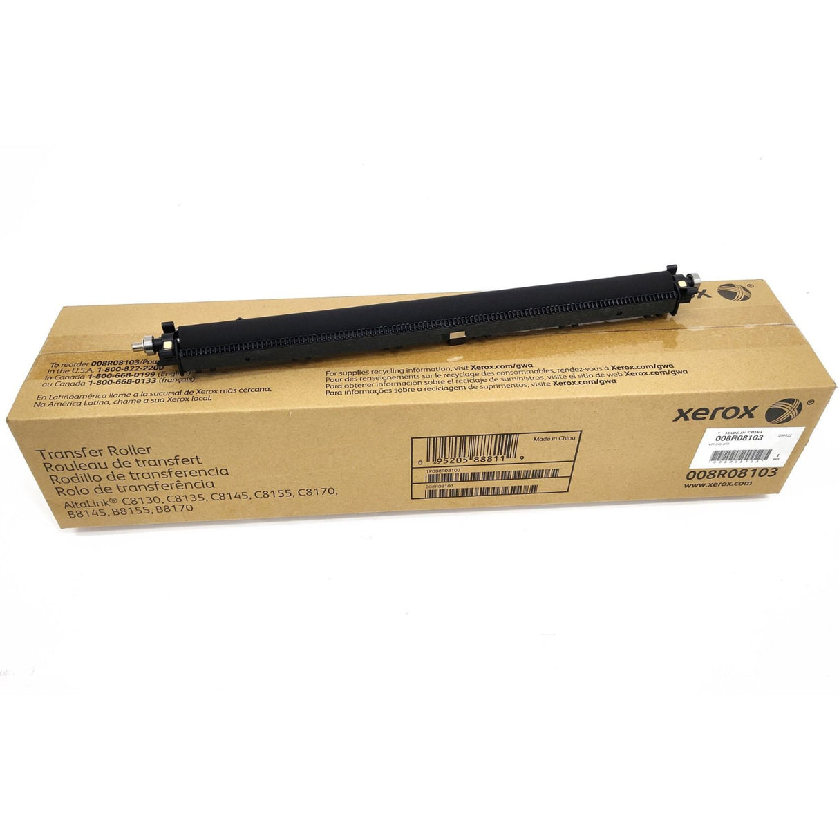 008R08103 - Second BTR Transfer Roller - Xerox® AltaLink™ C8130/C8135/C8145/C8155/C8170 e B8145/B8155/B8170